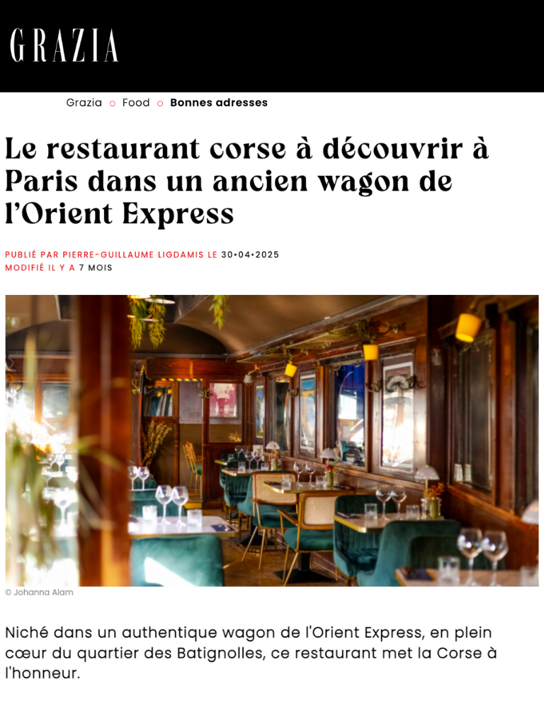 Grazia Le wagon bleu